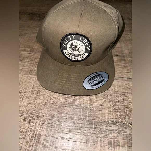 Salty Crew baseball cap snap back NEW DARK BROWN IN COLOR UNISEX NWOT - Picture 1 of 4